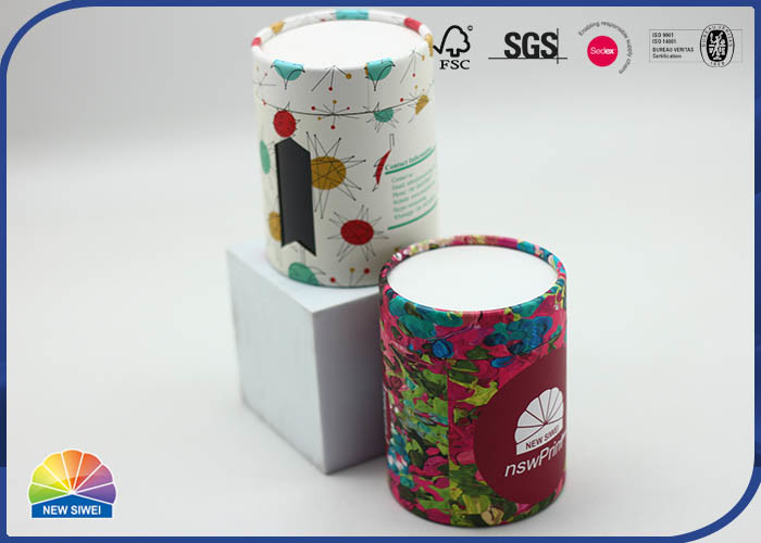 Die Cut Printed Customized Size Paper Packaging Tube Eco Friendly