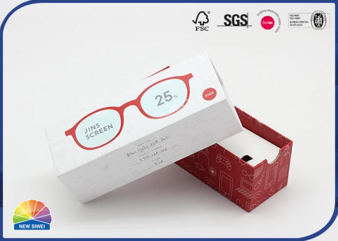 Kid'S Glasses Package Paper Box Customized Logo Spot UV Finish 0