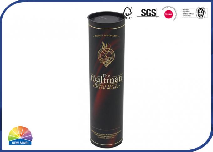 Whisky Wine Paper Cylinder Packaging Boxes Cardboard Roll Packaging 0