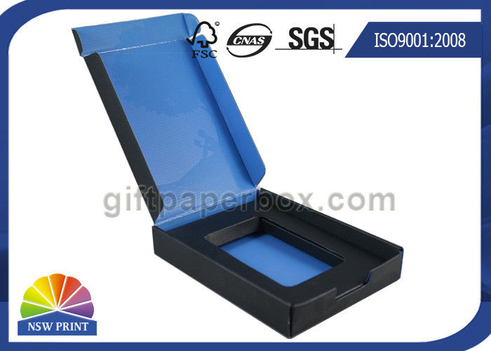 Logo Spot UV Printing Corrugated Paper Boxes / Custom Corrugated Cardboard Box