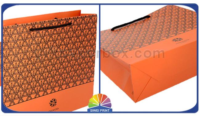 Fashion Custom Paper Shopping Bags Thick Cotton Handle eco friendly bags 0