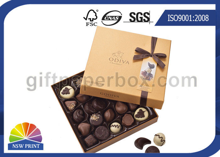 High End Chocolate Packaging Box With Ribbon For Valentine&#039;S Day Gifts Packaging