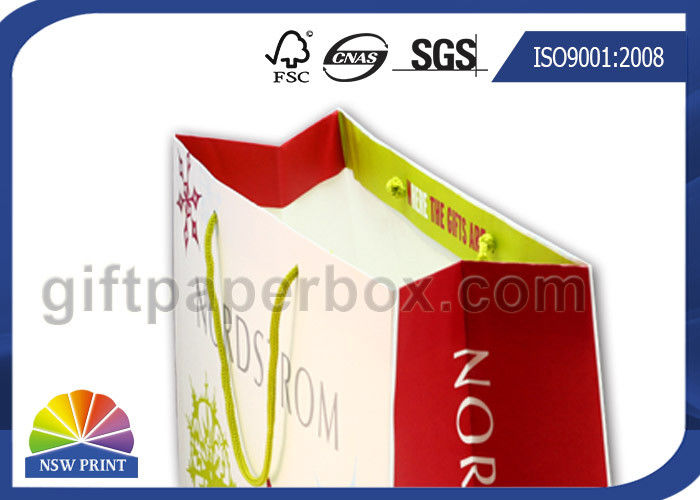 Customized Paper Bags / Tote Shopping Paper Bag for Retail , Apparel , Garment Packing