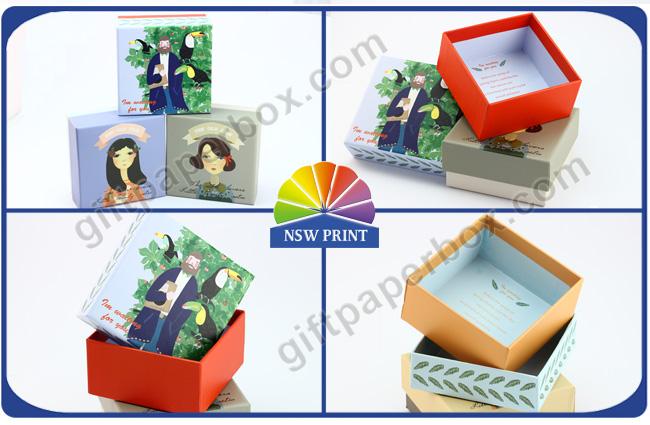 Rigid Cardboard or Art Paper Decorative Packaging Boxes / Gift Paper Boxes with Lids 0