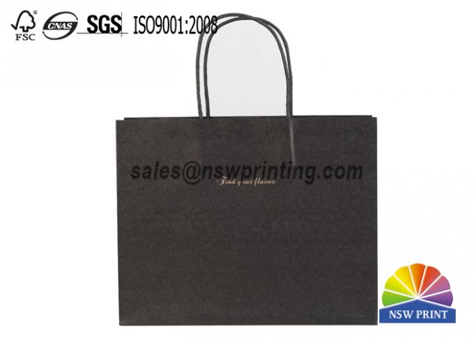 Twisted Paper Handle Fashion Clothing Paper Bags Logo Printed Retail Shopping Bags 0