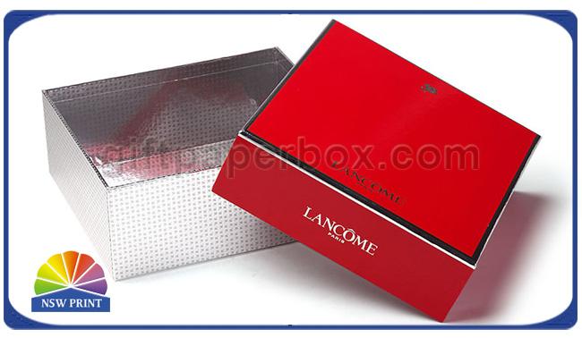 Two Piece Rigid Gift Box Packaging , Full Color Printing Square Paper Rigid box 0