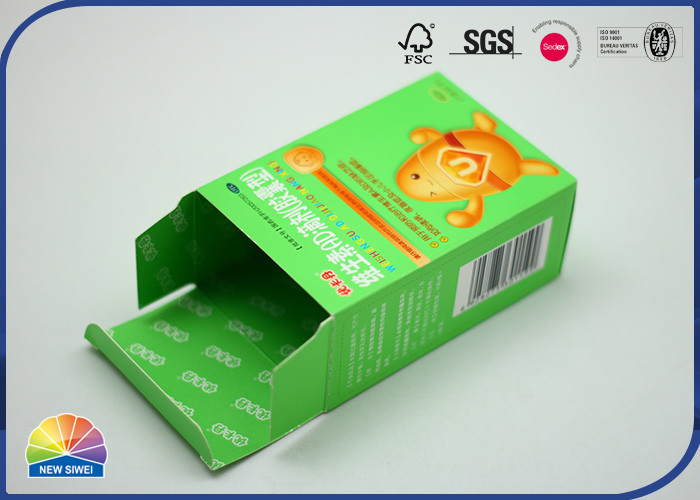 Convenience Packaging Folding Carton Box With 350gsm Duplex Board Grey Back