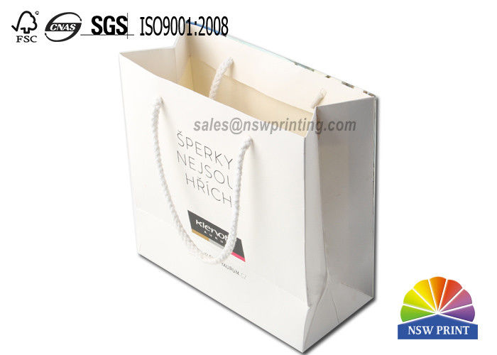 Custom Printing Matt Lamination Fashion Art Paper Portable Shopping Bags