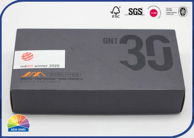 E-Flute Black Corrugated Mailer Box Matte Lamination Customzied Size And Logo 0