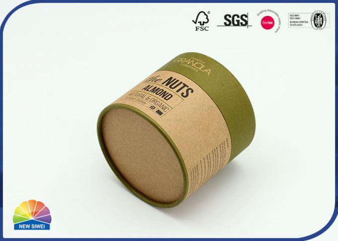Kraft Paper Core Cardboard Cylinder Tube Food Packaging 4c UV Print 0