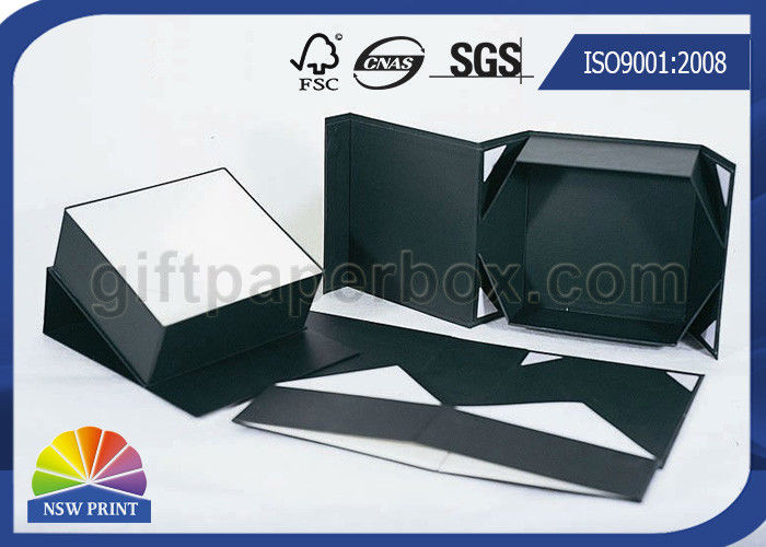 Cardboard Foldable Gift Box , Paper Folding Box For Jewelry / Sunglass Packaging