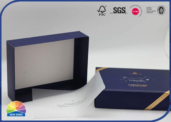 Customized CMYK Hot Stamping Paper Gift Box Matt Lamination For Towel Clothing 0