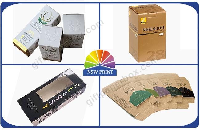 Custom Design Printed White Kraft Paper Folding Carton Box For Skincare Cosmetics 1