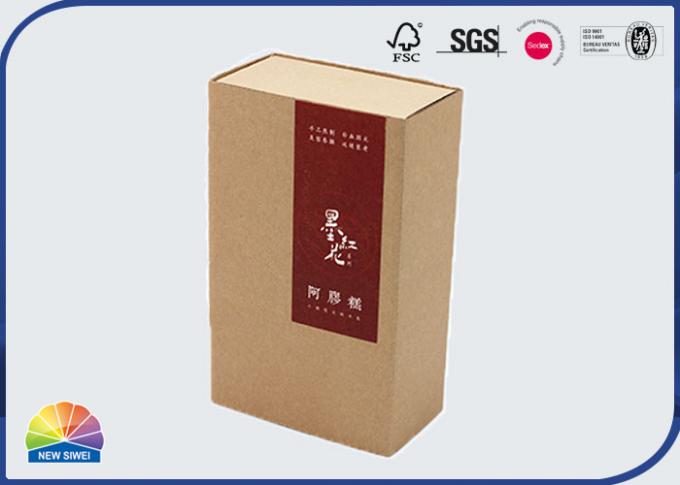 Corrugated Kraft Paper Sliding Box Two Pieces Socks Packaging 0