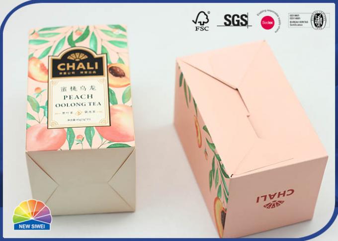 Customized Matt Lamination 4C Printed Folding Carton Box For Tea Product Packaging 0