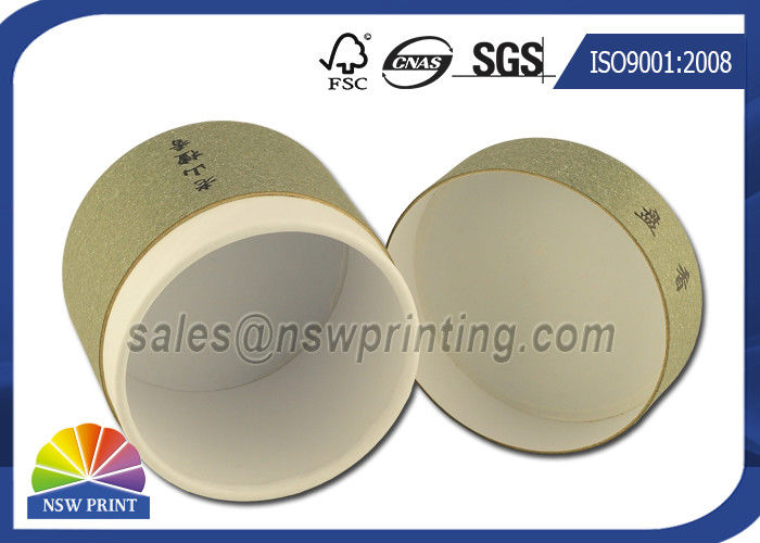 Chocolate / Tea Packaging Cardboard Cylinder Tubes ISO 9001 2008 / SGS