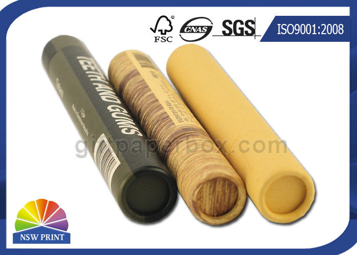 3 Piece Telescopic Cylinder Kraft Paper Packaging Tube With Paper Cap Eco - Friendly