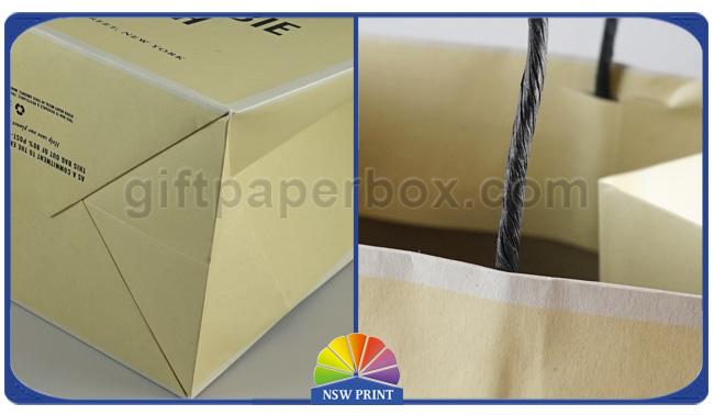 Custom Brand Printed Shopping Kraft Paper Bags With Twisted Paper Handle 0