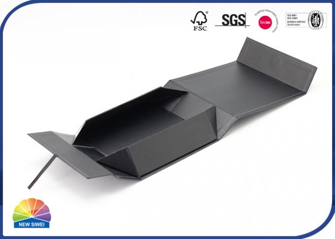 Spot UV Logo Rigid Magnetic Lid Gift Foldable Box Matte Lamination 0
