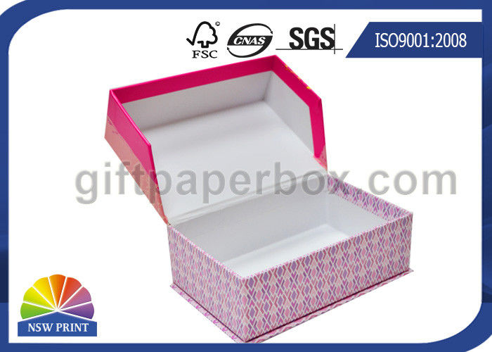 Custom Clamshell Cardboard Hinged Lid Gift Box Printed Rigid Packaging Box