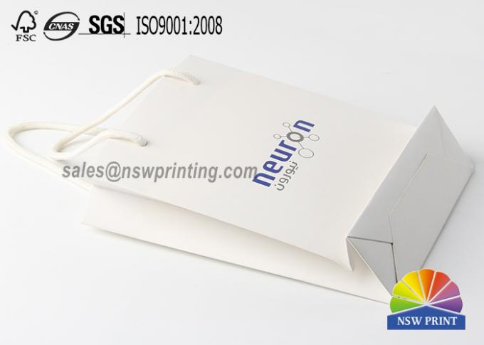 Laminated Cotton Rope Handle Single Logo Colour Paper Kraft Bag 0