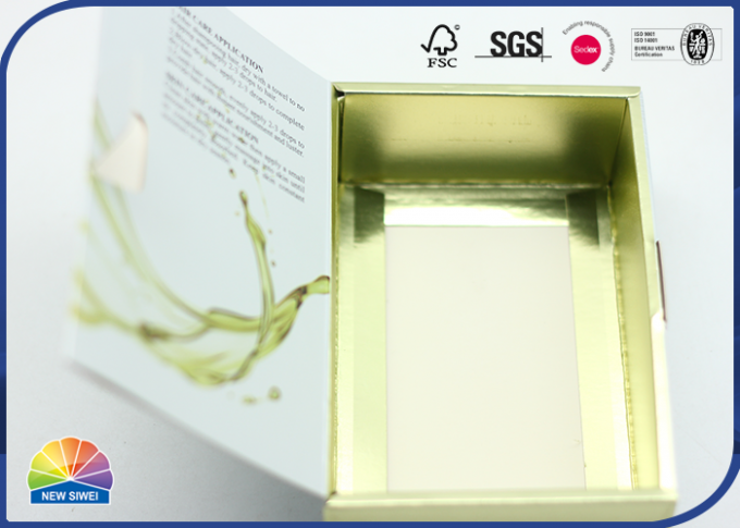 UV Print Gold Paper Box Book Shaped Folding Packaging Box For Soap 0