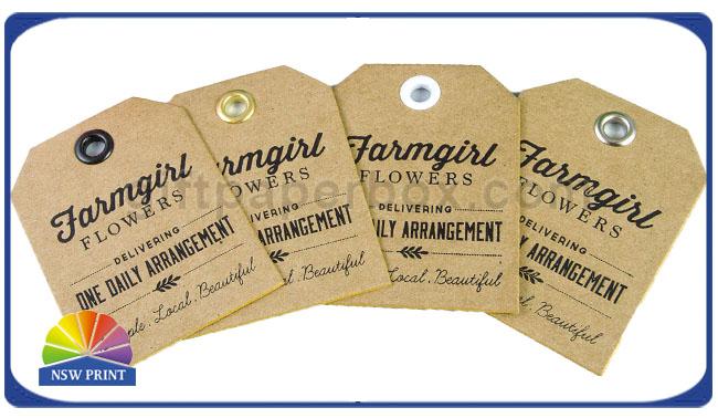 Kraft Paper Board Packaging Accessories Printed Apparel Hang Tags Swing Tickets 0