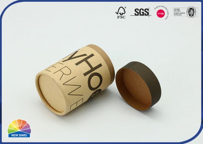 120gsm Brown Kraft Paper Round Packaging Boxes For Underwear 0