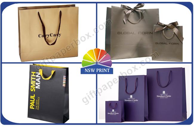 Branding Brown Kraft Paper Bags Customized Paper Shopping Bags With Cotton Handle 0