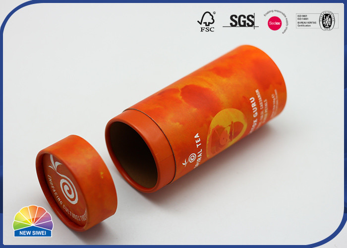 Food Grade Paper Packaging Tube / Cans For Pet Health Product Custom Printing