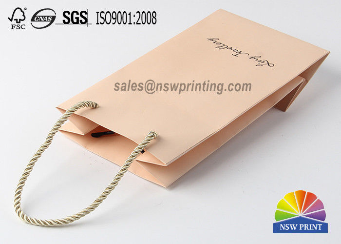 Full Colored Printed Paper Bags , Paper Shopping Bags Customizable Logo