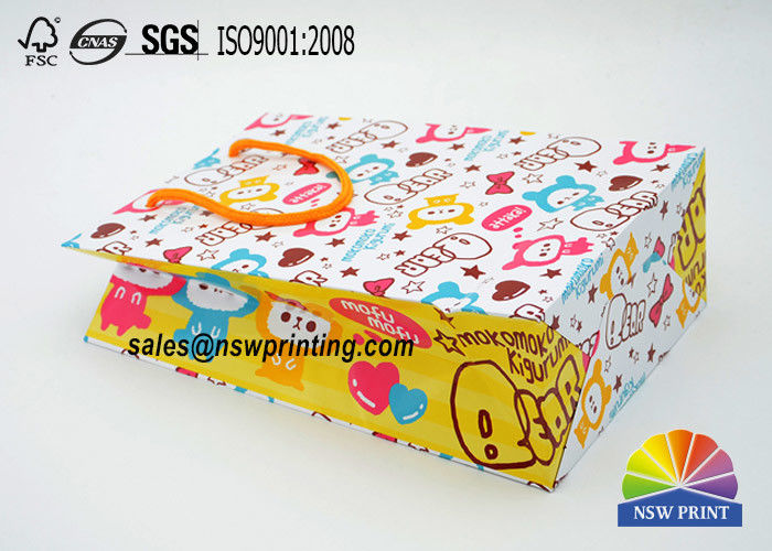 Matt Laminated Full Color Printintg Cartoon Custom Paper Shopping Bags