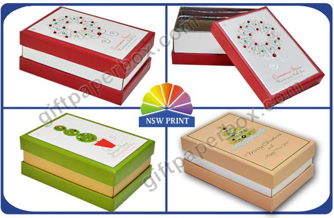 OEM Rigid Paper Gift Box With Diamond Decorated / Cardboard Gift Box With Lid 0