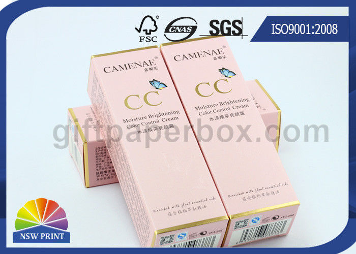 Pantone Color Printing Gold Foil Stamping Paper Packaging Box for Cosmetics Products