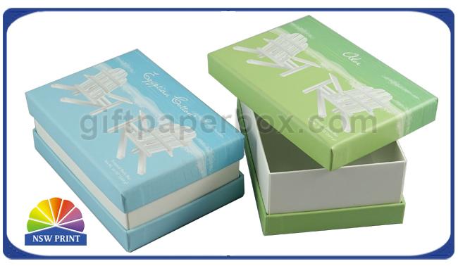 Unfoldable Three Pieces Rigid Gift Box CMYK Color Printing Small Gift Paper Box 1