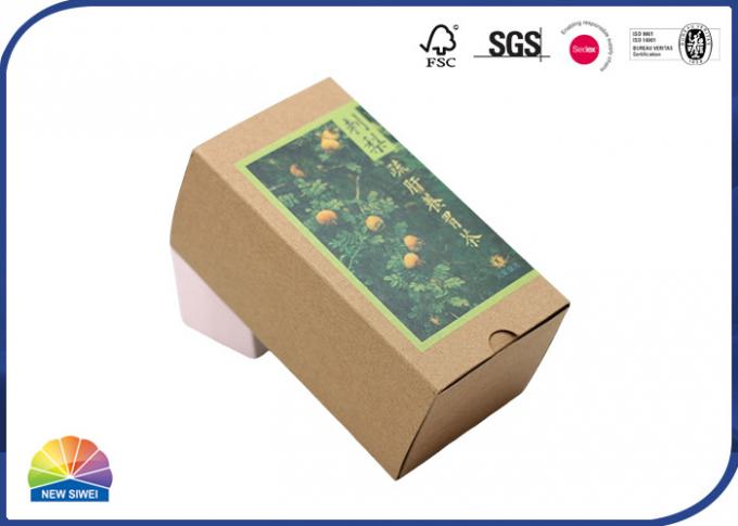 Custom Made Sleeve Drawer Paper Box Brown Kraft Tea Packing Slide Open Boxes 0
