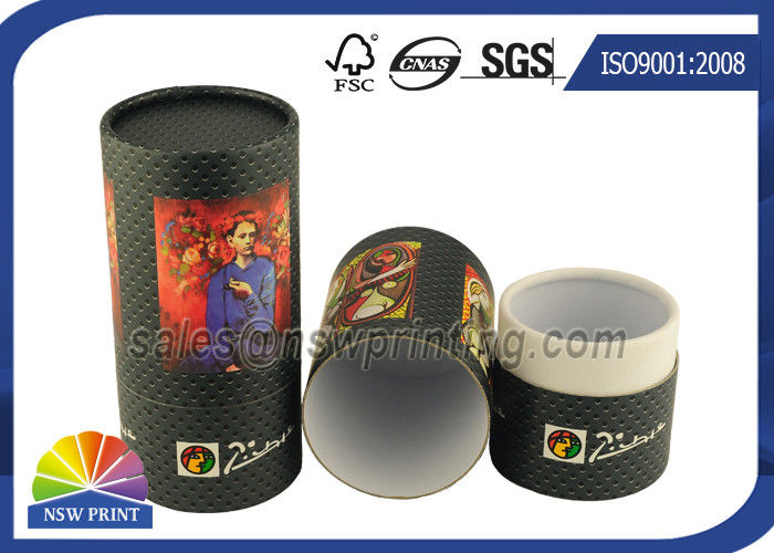 Custom Tea / Coffee Beans Cardboard Cylinder Tubes Packaging Tubes