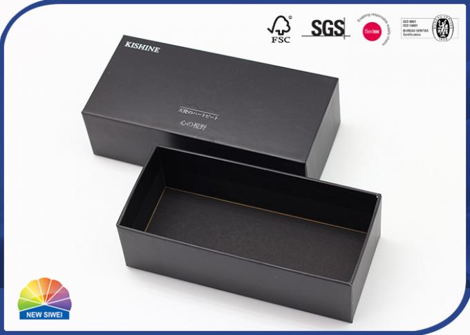 Custom Embossing Logo Two-Piece Black Paper Box Pack Sunglasses 0