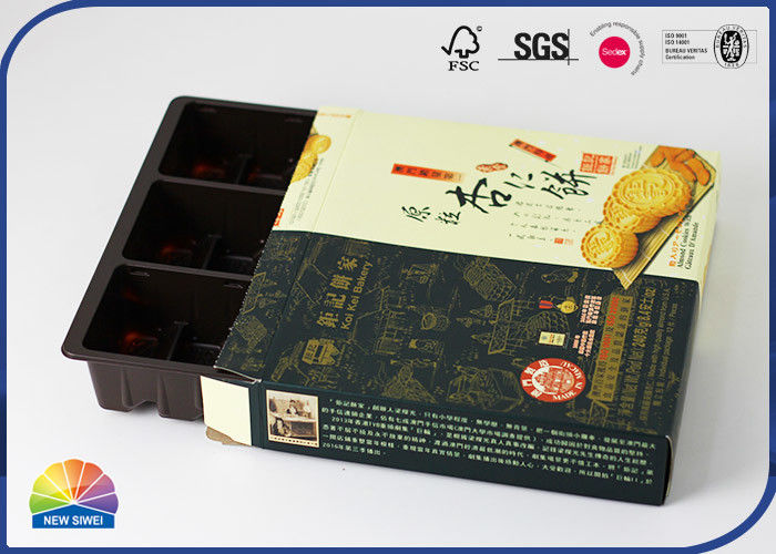 4c Print ODM Cookie Packaging Folding Carton Box With Customized Tray