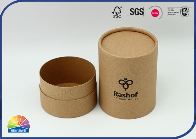 1c UV Print Cylinder Kraft Paper Cardboard Tube Boxes Smooth Cut 0
