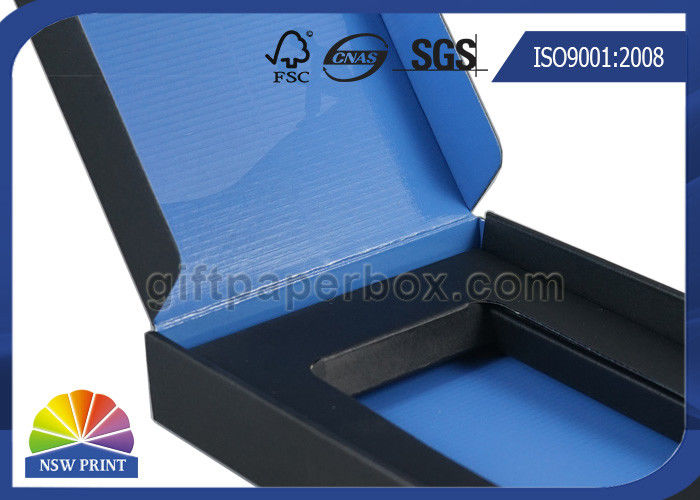 Logo Spot UV Printing Corrugated Paper Boxes / Custom Corrugated Cardboard Box