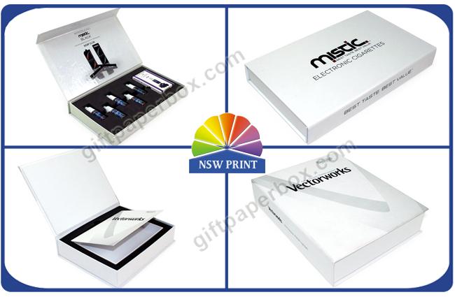 Electronic Cigarettes Magnetic Cardboard Box Custom Die Cut Foam 0