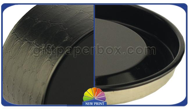 Black Metal Plug / Cap / Bottom Paper Packaging Tube Sustainable For Eye Mask 0