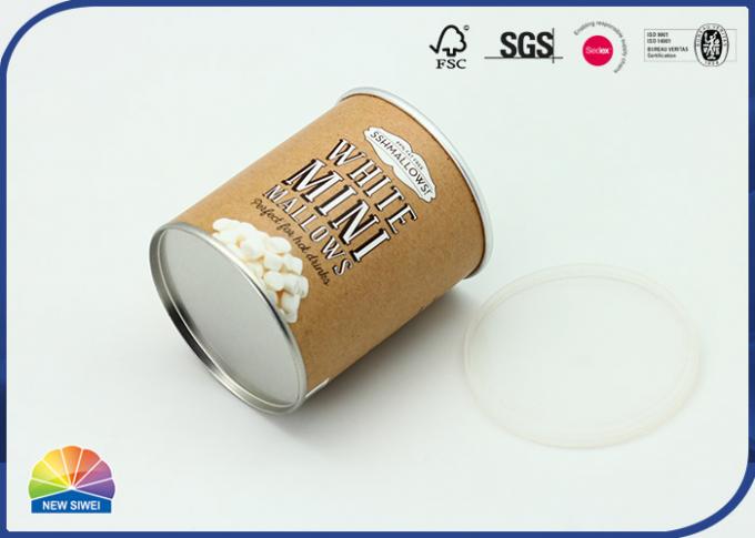 Reusable Food Contact Composite Paper Tube With Metal Bottom 0