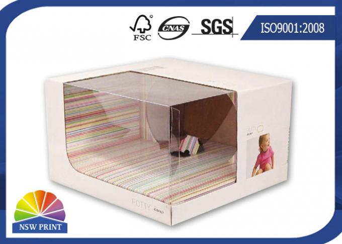 Matte Lamination Printed Paper Corrugated Mailer Box With Clear Product Display Windows 0