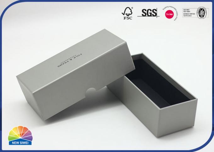 Grey Custom Paper Gift Craft Box With Special Desigm Luxury Product Packaging 0