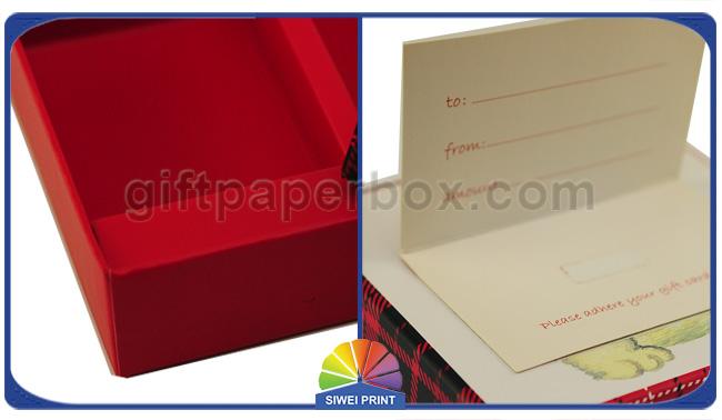 Greeting Gift Cards Decorated Custom Paper Gift Box Packaging Rigid For Christmas 0