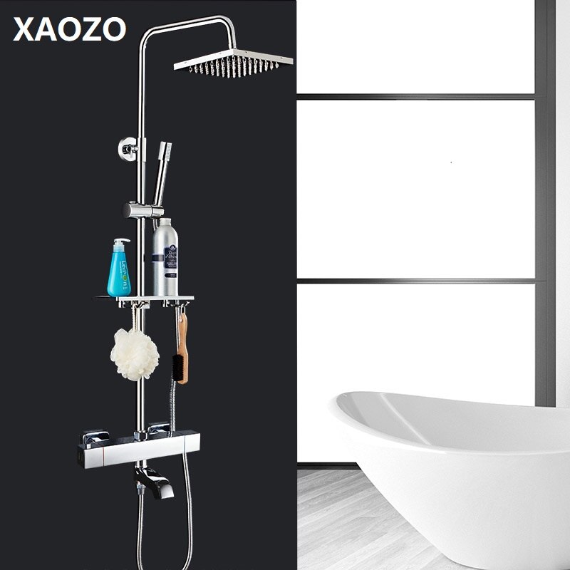 Bathroom Shower Set Head Bath Shower Mixer with Hand Shower Faucet Rainfall Shower Rain Waterfall Brass Shower Faucets Set