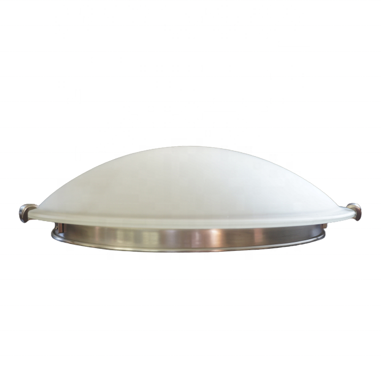 Brushed Nickel Or Oil Rubbed Bronze Clips With Satin Etched Glass Led Flush Mount Ceiling Lights