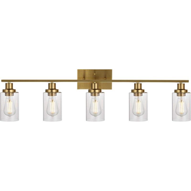 Modern Wall lights 5 light Clear glass palm gold  wall lamps up and down wall mounted installed use in bedroom